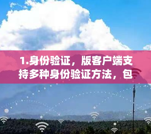 1.身份验证，版客户端支持多种身份验证方法，包括 face ID（面部识别）Google ID、微信 ID等，确保用户身份真实有效