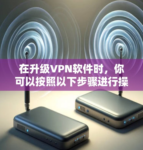 在升级VPN软件时，你可以按照以下步骤进行操作