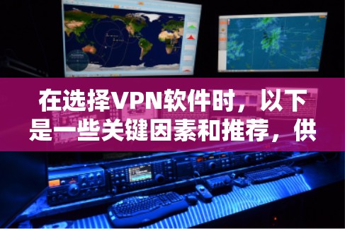 在选择VPN软件时，以下是一些关键因素和推荐，供你参考