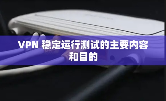 VPN 稳定运行测试的主要内容和目的