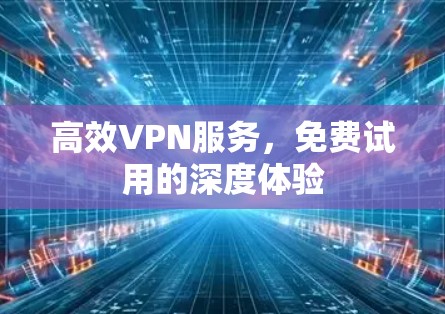 高效VPN服务，免费试用的深度体验