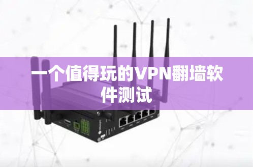 一个值得玩的VPN翻墙软件测试