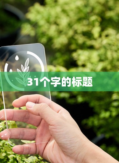31个字的标题