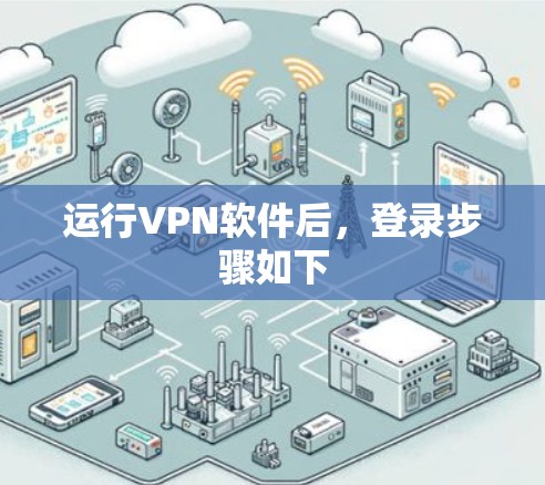 运行VPN软件后，登录步骤如下
