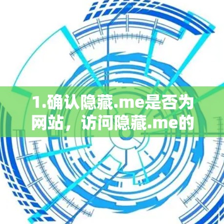 1.确认隐藏.me是否为网站，访问隐藏.me的访问控制面板（通常是通过网站地图）选择隐藏选项，确认是否需要作为网站使用